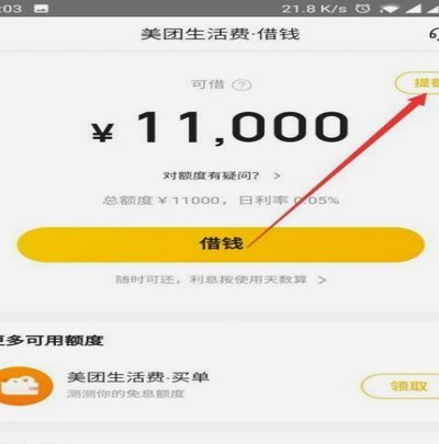 美团生活费额度可以提现吗