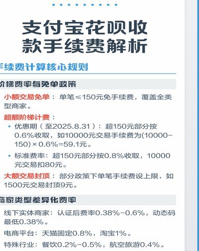 花呗套出来多少手续费