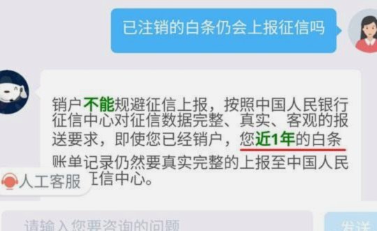 白条现在上征信了吗