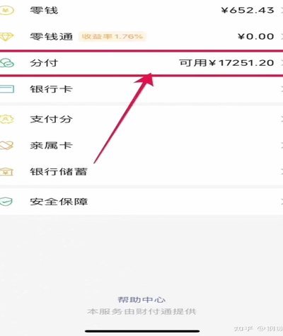 分付的额度怎么使用