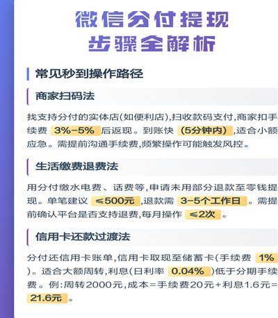 微信分付取现商家 现金怎么取
